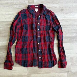 J Crew Plaid Button Down Size Small
